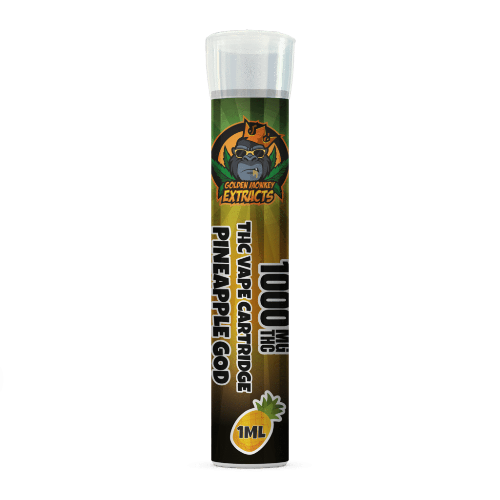 Golden Monkey Extracts 1000MG THC Cartridge – Pineapple God