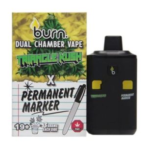 6 Gram Dual Chamber Burn Disposable Vape Triangle Kush Permanent Marker