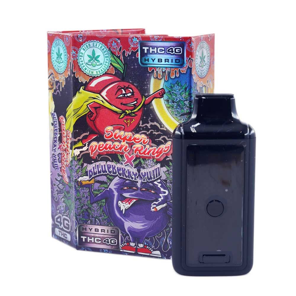 Dual Chamber Pen – Super Peach Rings + Blueberry Yum (4 Grams + 4 Grams)