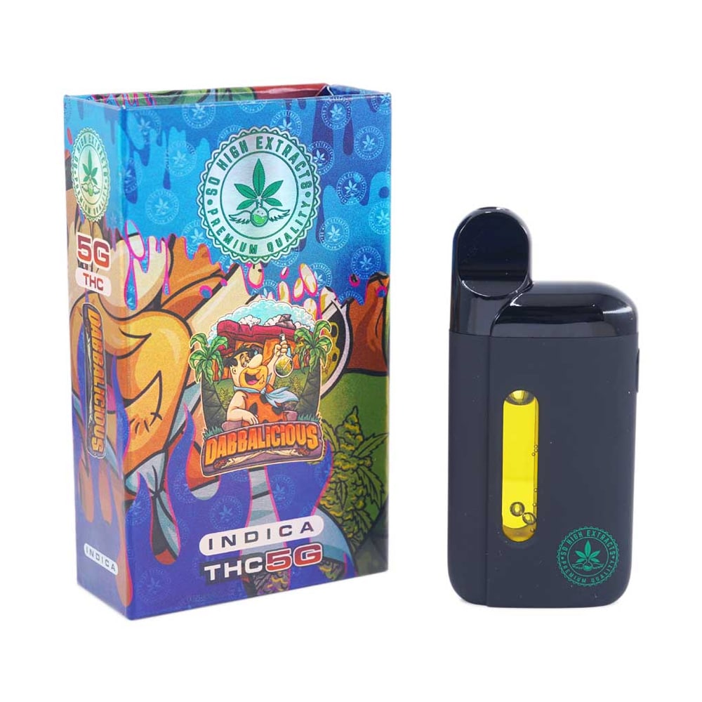 So High Extracts Dabbalicious Vape 5ml THC Premium Rechargeable Disposable Vape