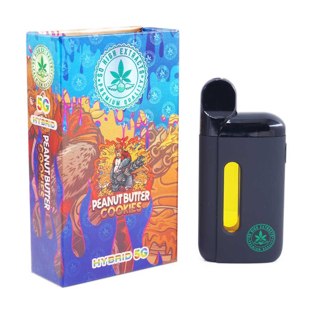 So High Extracts Peanut Butter Vape 5ml THC Premium Rechargeable Disposable Vape