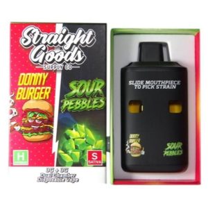 Straight Goods Donny Burger Vape with Sour Pebbles 6 Gram Dual Chamber Rechargeable Disposable Vape