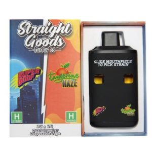 Straight Goods Dual Chamber Vape Super Boof Tangerine Haze 6 Gram Rechargeable Disposable Vape