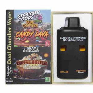 Straight Goods Candy Lava Vape with Coffee Butter Cream 6 Gram Dual Chamber Rechargeable Disposable Vape
