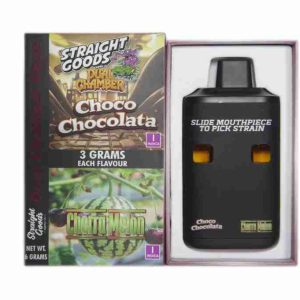 Straight Goods Choco Chocolate Vape with Cherra Melon 6 Gram Dual Chamber Rechargeable Disposable Vape