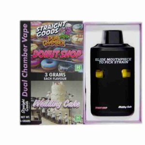Straight Goods Donut Shop Vape with Wedding Cake 6 Gram Dual Chamber Rechargeable Disposable Vape