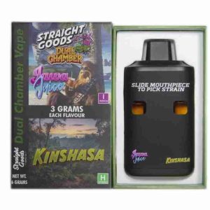 Straight Goods Dual Chamber Vape Jawa Juice Kinshasa 20 6 Gram Rechargeable Disposable Vape