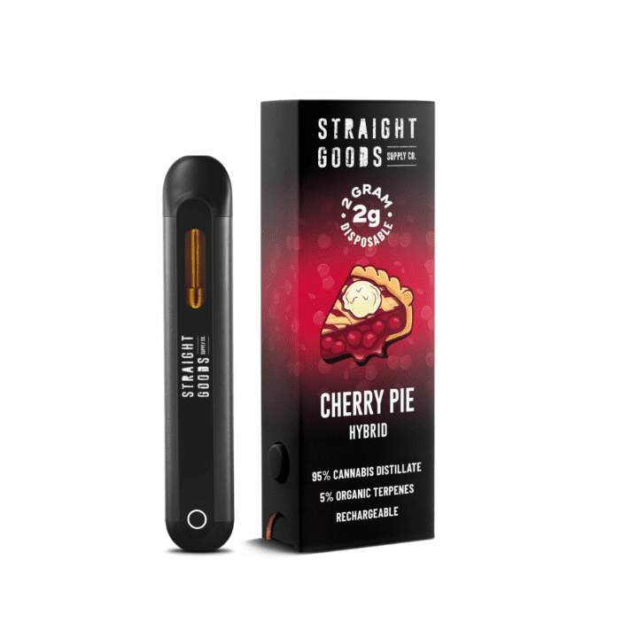 Straight Goods Cherry Pie Pen 2 Gram Rechargeable Disposable Cannabis Vape