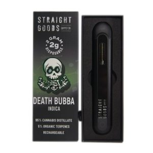 Straight Goods Death Bubba Pen 2 Gram Rechargeable Disposable Cannabis Vape