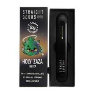 Straight Goods Holy ZaZa Disposable Pen 2 Gram Rechargeable Cannabis Vape