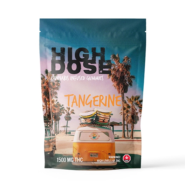 High Dose – Tangerine THC Gummies (1500mg)