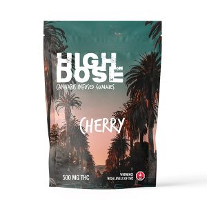High Dose – Cherry THC Gummies (500mg)