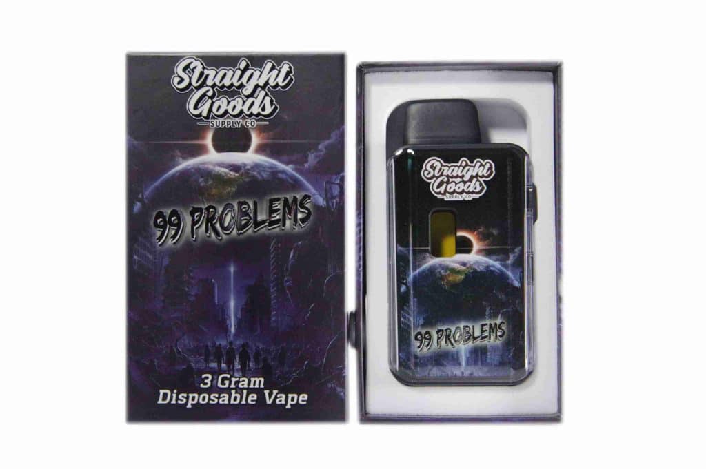 Straight Goods Supply Co 99 Problems Disposable Vape 3 Gram Sativa Dominant Hybrid Europe