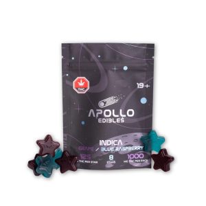 Apollo Edibles – Grape/Blue Raspberry Indica – 1000mg