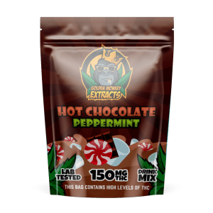 Golden Monkey Extracts THC Drink Mix – Hot Chocolate – Peppermint (150mg)