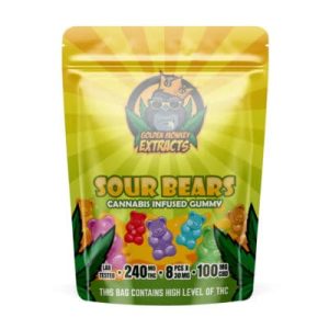 Golden Monkey Extracts – Sour Bears – 340mg (THC/CBD)
