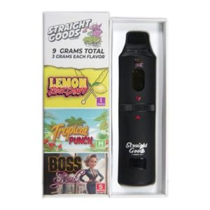 Straight Goods Triple Chamber Vape Lemon Rock Candy Tropical Punch Boss Babe 9g