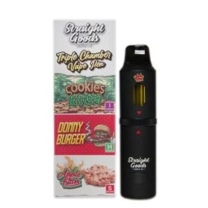 Cookies Kush Triple Vape Straight Goods 9 Gram Disposable Vape with Donny Burger and Apple Fritter