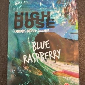 High Dose – Blue Raspberry THC Gummies (1500mg)
